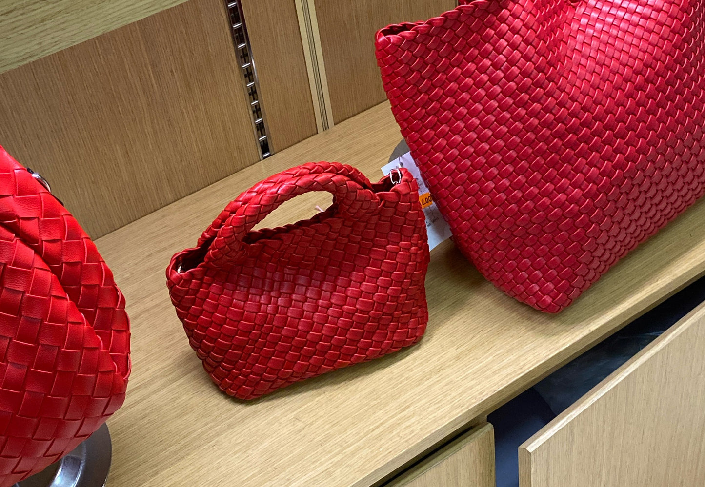 Bolso Trenzado Rojo