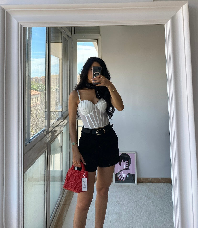 Bolso Trenzado Rojo