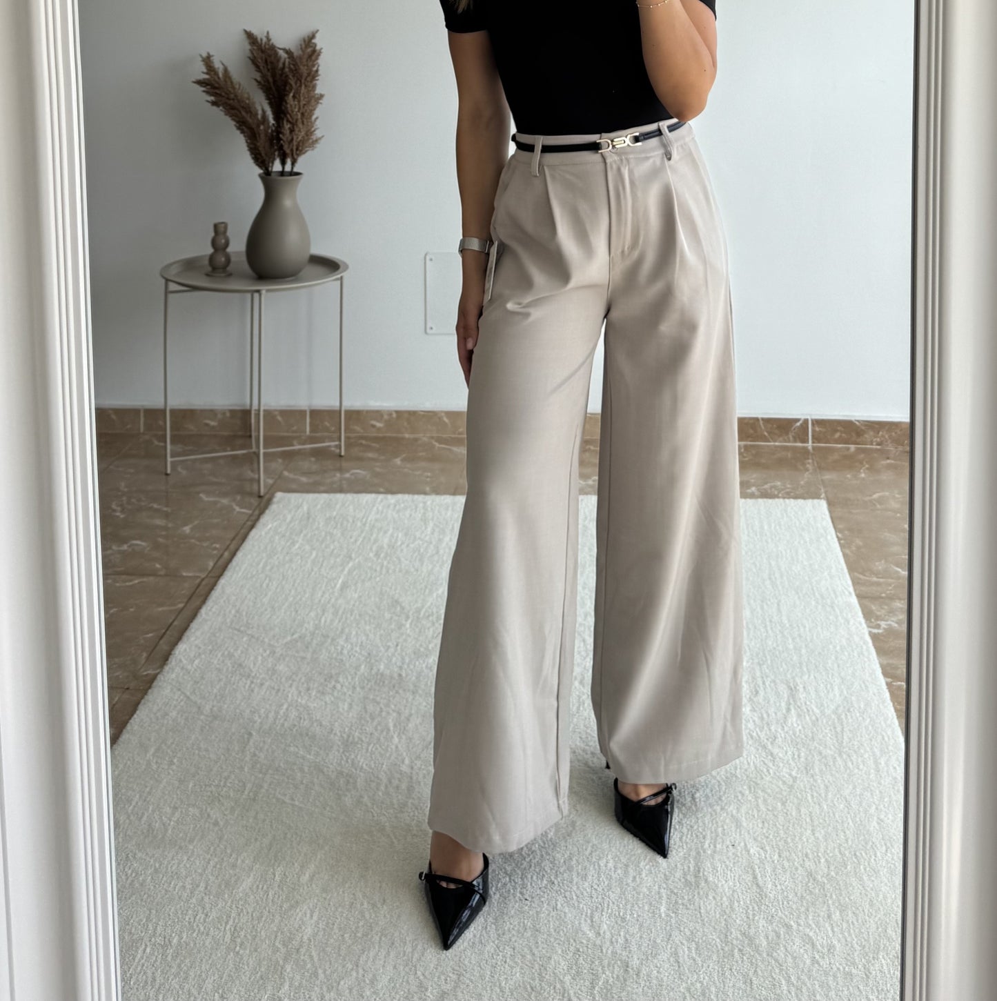 Pántalon de vestir beige