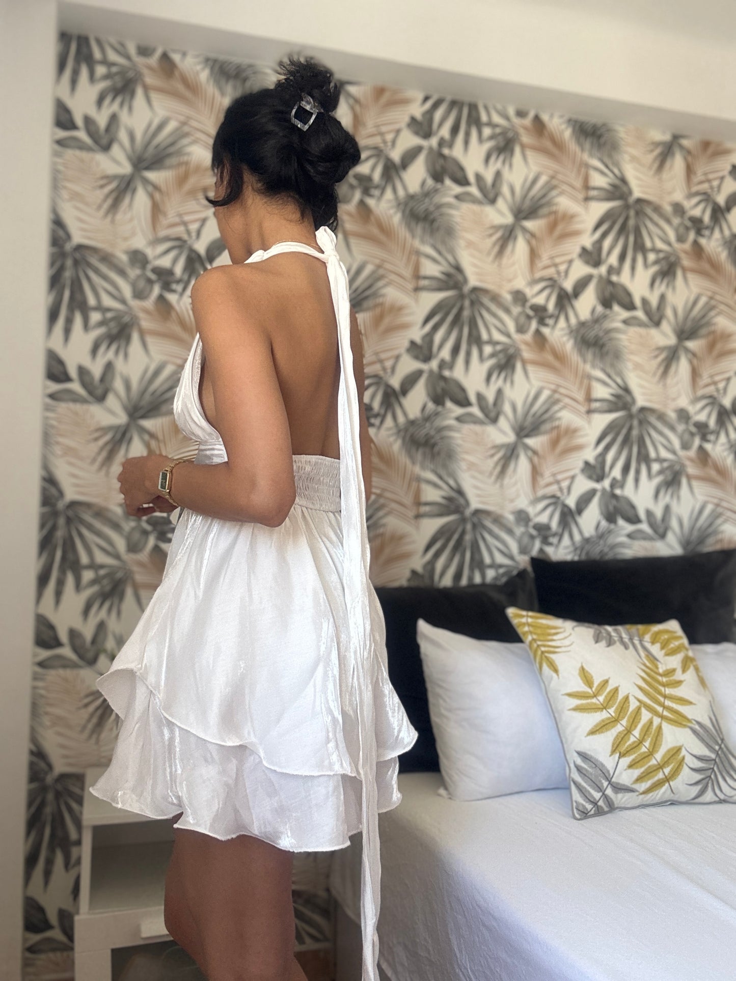 Vestido Halter Blanco