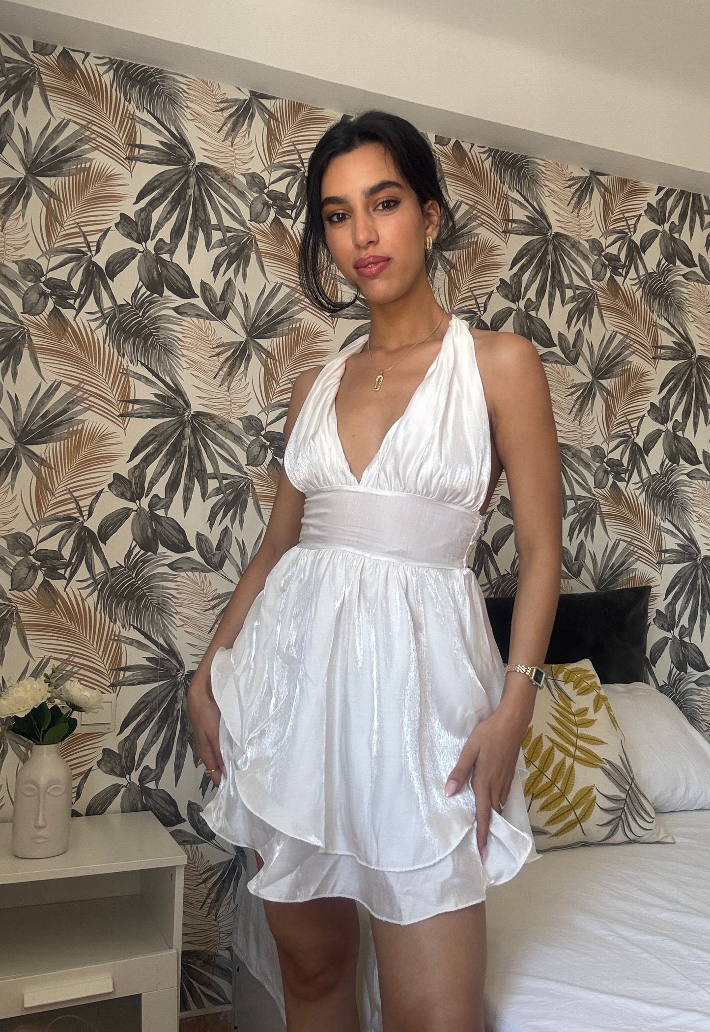 Vestido Halter Blanco