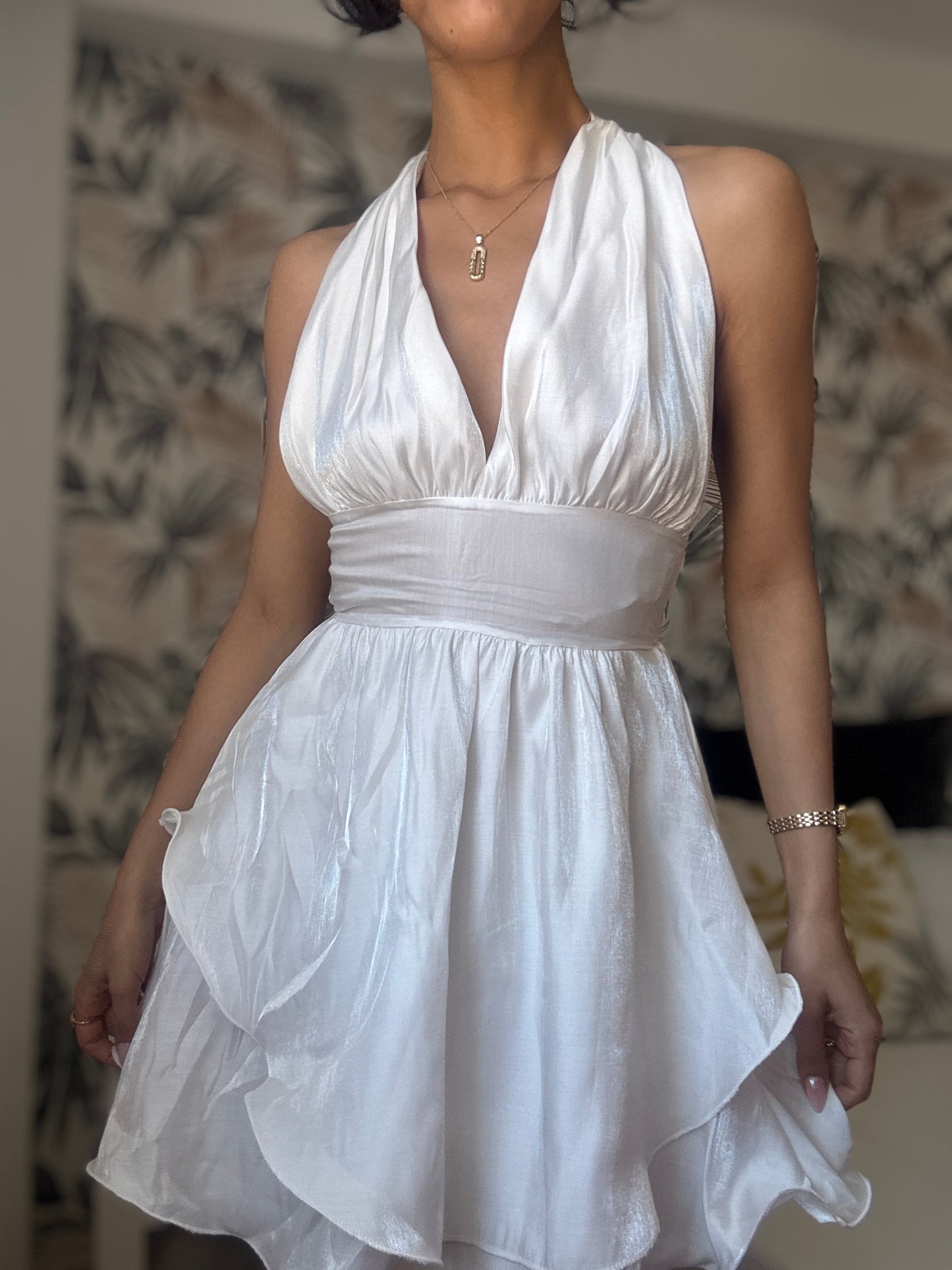 Vestido Halter Blanco