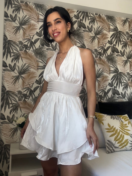 Vestido Halter Blanco
